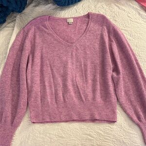 a new day Soft Lavender V-Neck Sweater
